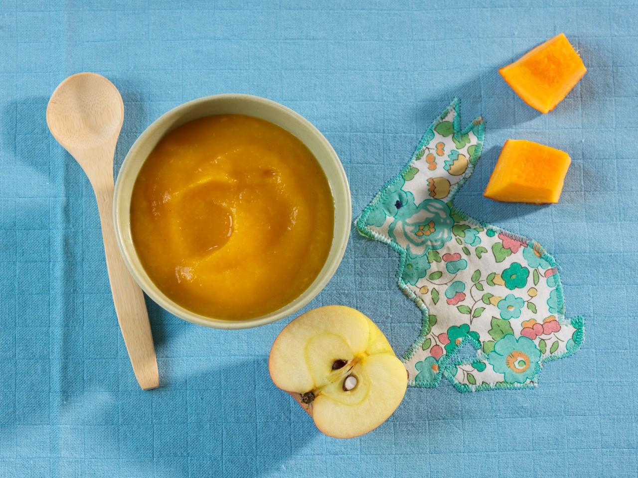 Compote potimarron/pommes légèrement vanillée Compote potimarron/pommes légèrement vanillée